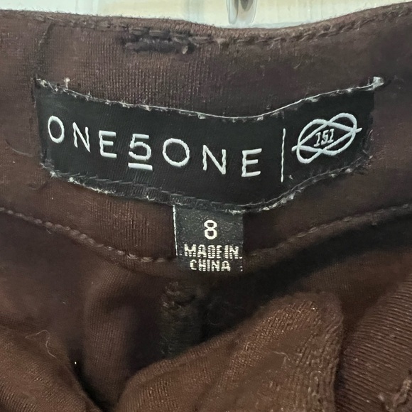 One 5 One Chocolate Brown Skinny Pants Sz 8 - Picture 5 of 8
